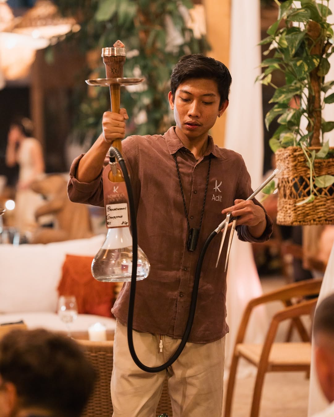 Adit, shisha master at Komodo Lounge