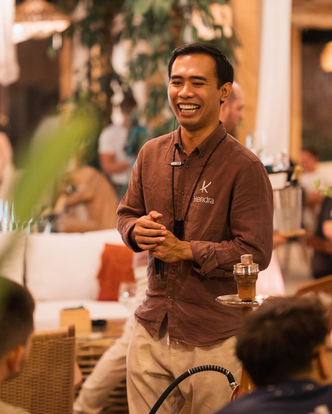 Hendra, shisha master at Komodo Lounge